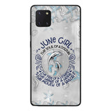 PERSONALIZED JUNE DOLPHIN GIRL PHONECASE QTTQ2603