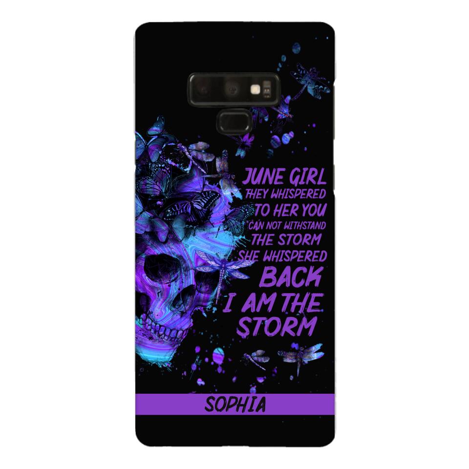 Personalized June  Girl Phone Case Printed 25MAR-HC28