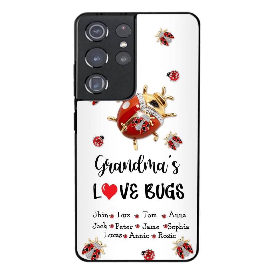 Personalized Grandma's Love Bugs Phone Case Printed 25MAR-DT28