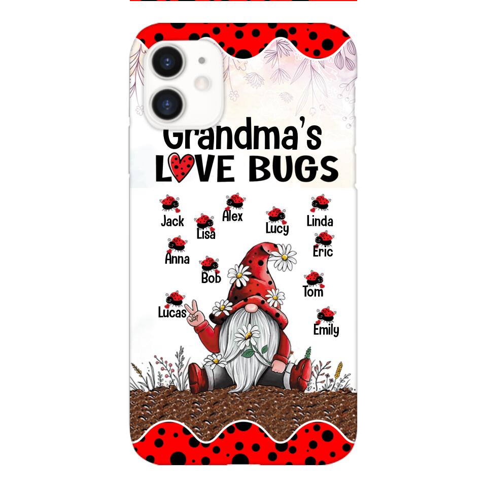 Personalized Grandma's Love Bugs Phone Case Printed V3Q 2803