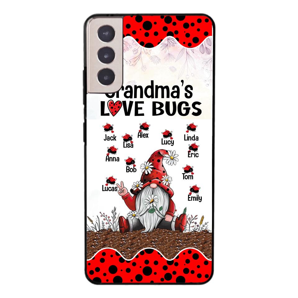 Personalized Grandma's Love Bugs Phone Case Printed V3Q 2803