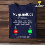 Personalized Grandma Kid Tshirt Printed 22MAR-MQ28