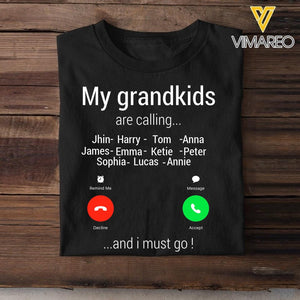 Personalized Grandma Kid Tshirt Printed 22MAR-MQ28