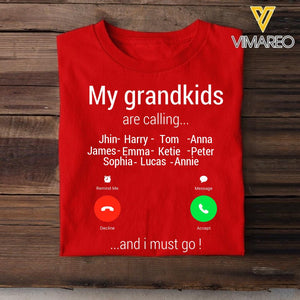 Personalized Grandma Kid Tshirt Printed 22MAR-MQ28