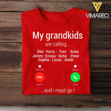 Personalized Grandma Kid Tshirt Printed 22MAR-MQ28