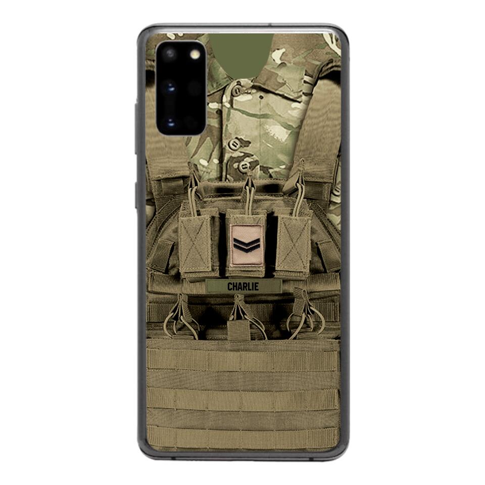 Personalized British Soldier Phone Case Printed 25MAR-DT29