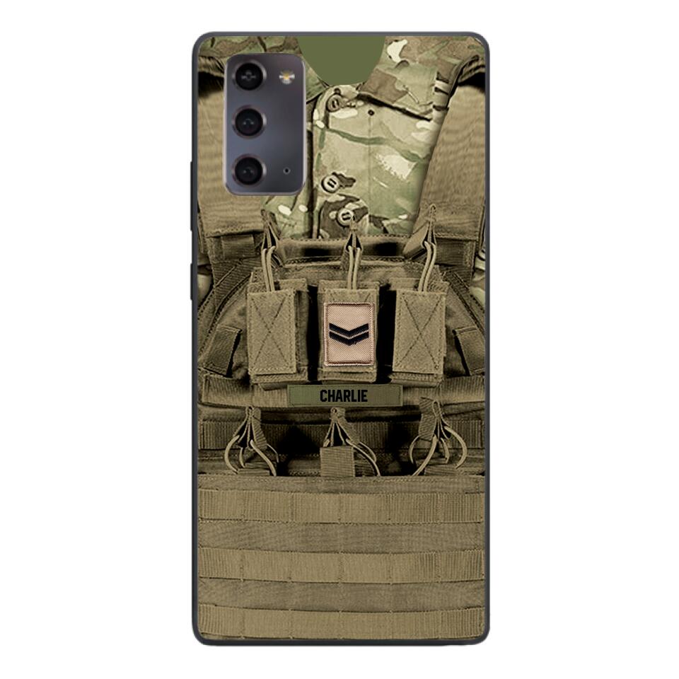 Personalized British Soldier Phone Case Printed 25MAR-DT29