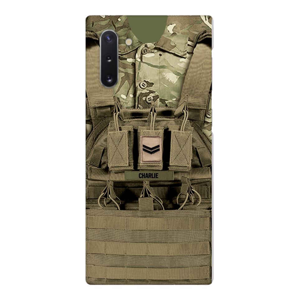 Personalized British Soldier Phone Case Printed 25MAR-DT29