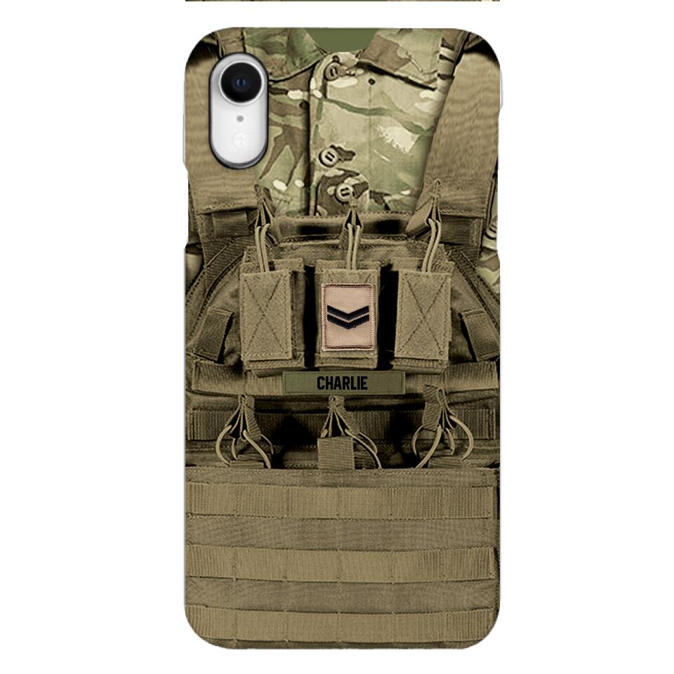 Personalized British Soldier Phone Case Printed 25MAR-DT29