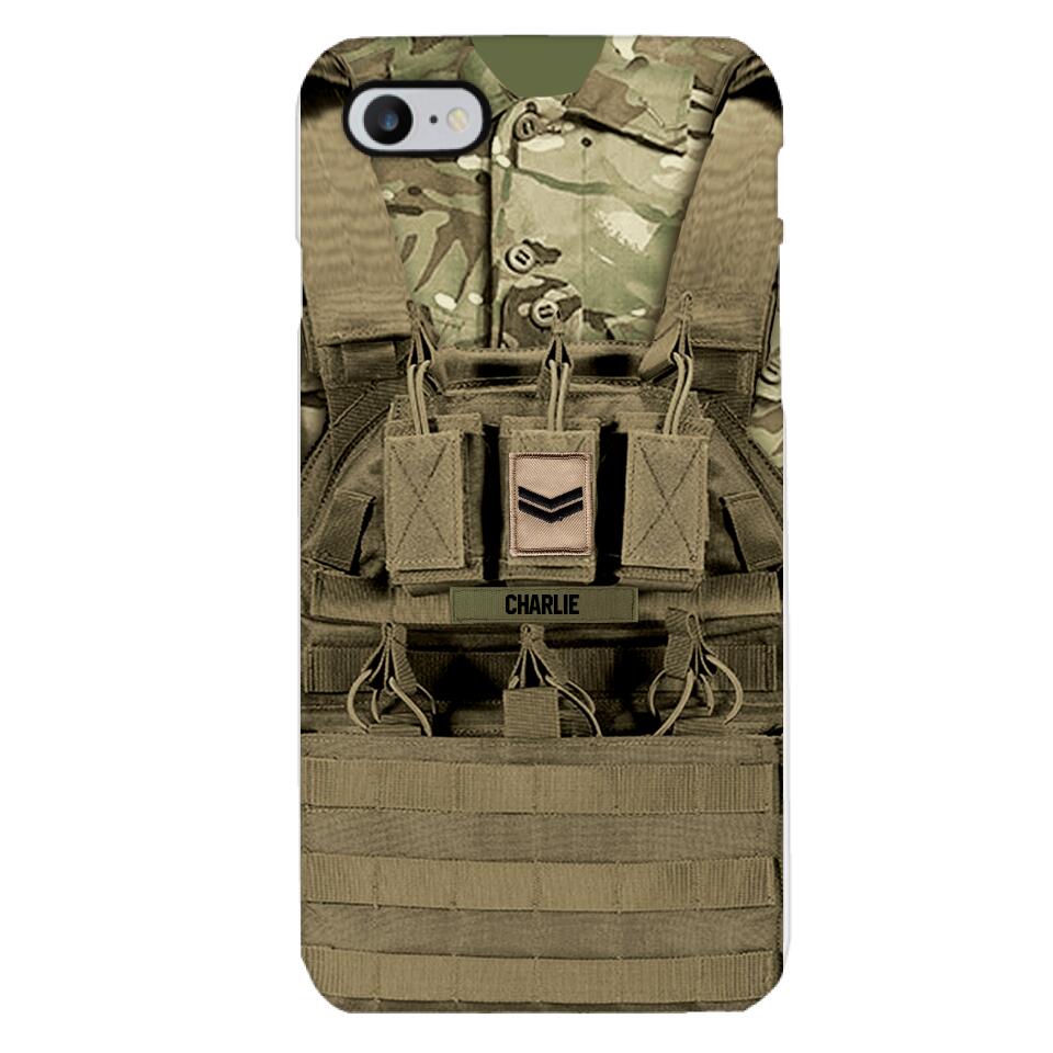 Personalized British Soldier Phone Case Printed 25MAR-DT29