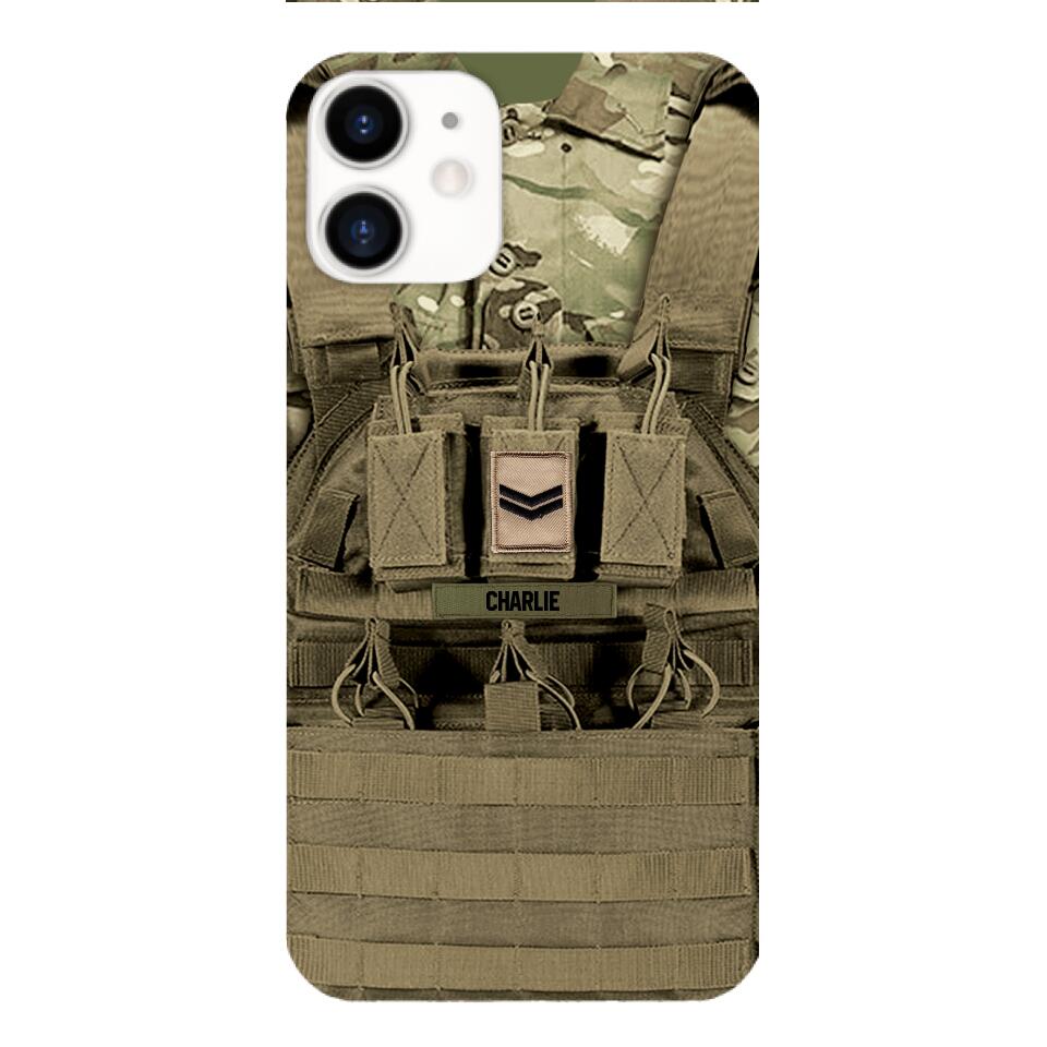 Personalized British Soldier Phone Case Printed 25MAR-DT29