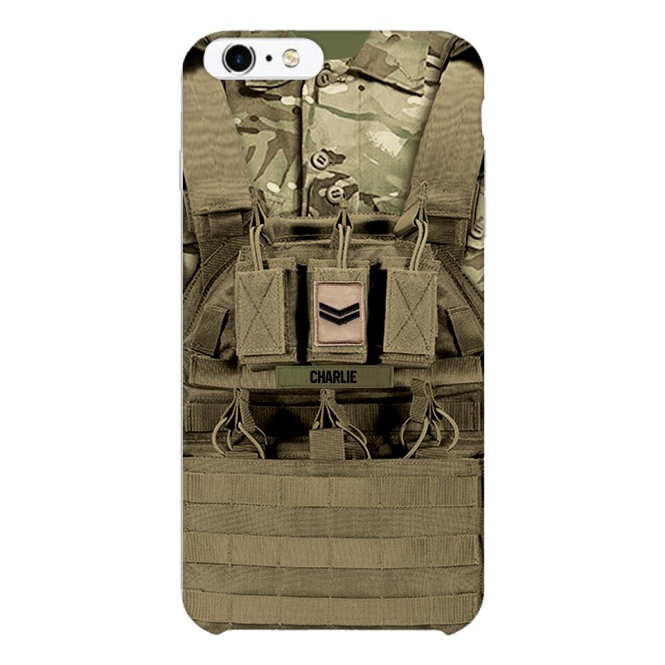 Personalized British Soldier Phone Case Printed 25MAR-DT29