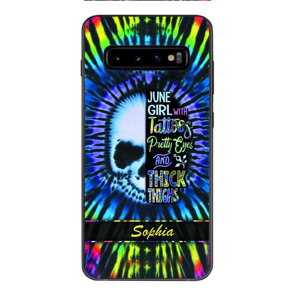 Personalized June Girl With Tattoos  Phone Case Printed 25MAR-HQ29