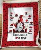 Personalized Grandma's Love Bugs Sherpa Blanket Printed 22MAR-LN30