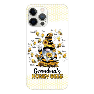 PERSONALIZED GRANDMA'S HONEY BEE WITH KID NAME PHONECASE QTTN3003