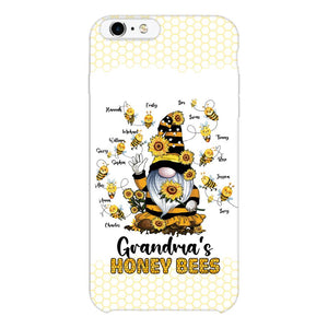 PERSONALIZED GRANDMA'S HONEY BEE WITH KID NAME PHONECASE QTTN3003