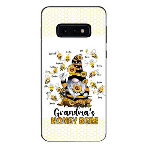 PERSONALIZED GRANDMA'S HONEY BEE WITH KID NAME PHONECASE QTTN3003