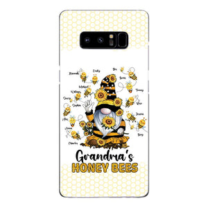 PERSONALIZED GRANDMA'S HONEY BEE WITH KID NAME PHONECASE QTTN3003