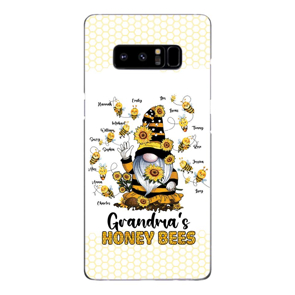 PERSONALIZED GRANDMA'S HONEY BEE WITH KID NAME PHONECASE QTTN3003