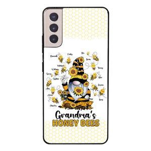 PERSONALIZED GRANDMA'S HONEY BEE WITH KID NAME PHONECASE QTTN3003