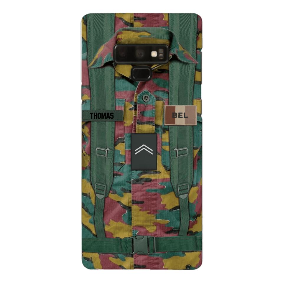 Personalized Belgium Army Veteran Camo Phone Case Printed 3T 3103