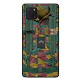 Personalized Belgium Army Veteran Camo Phone Case Printed 3T 3103