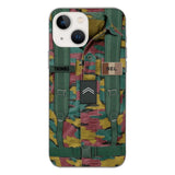 Personalized Belgium Army Veteran Camo Phone Case Printed 3T 3103