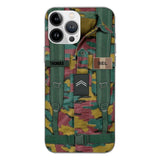 Personalized Belgium Army Veteran Camo Phone Case Printed 3T 3103