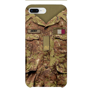 Personalized Italian Soldier/Veterans Phone Case Printed 22MAR-HQ31