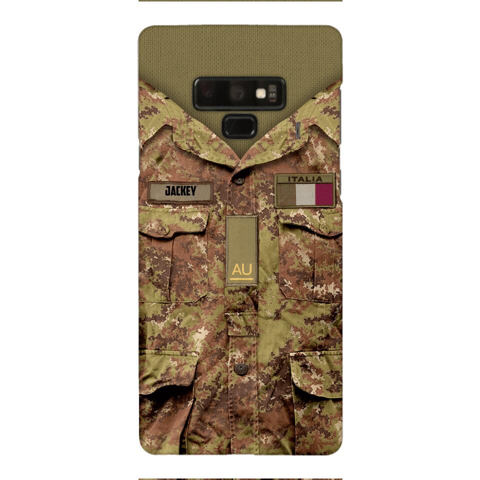 Personalized Italian Soldier/Veterans Phone Case Printed 22MAR-HQ31