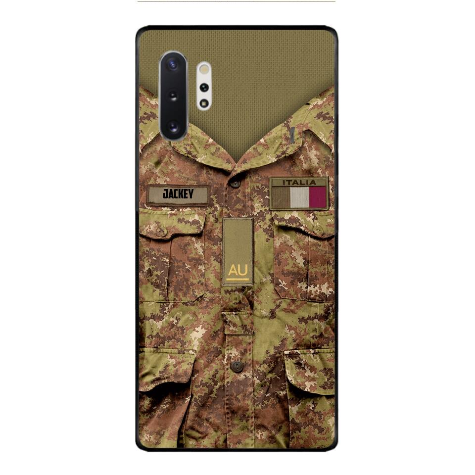 Personalized Italian Soldier/Veterans Phone Case Printed 22MAR-HQ31