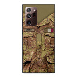 Personalized Italian Soldier/Veterans Phone Case Printed 22MAR-HQ31