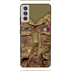 Personalized Italian Soldier/Veterans Phone Case Printed 22MAR-HQ31