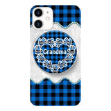 Personalized Grandma Kid Phone Case + Grip Printed 22MAR-DT31