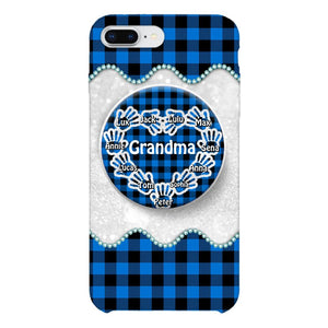 Personalized Grandma Kid Phone Case + Grip Printed 22MAR-DT31