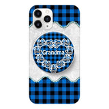 Personalized Grandma Kid Phone Case + Grip Printed 22MAR-DT31