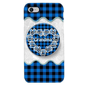 Personalized Grandma Kid Phone Case + Grip Printed 22MAR-DT31