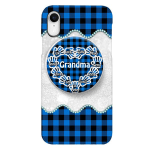 Personalized Grandma Kid Phone Case + Grip Printed 22MAR-DT31