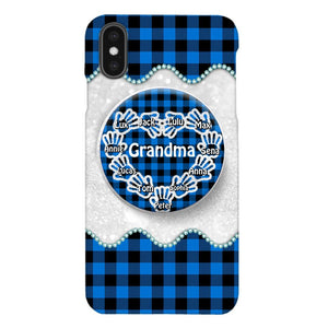 Personalized Grandma Kid Phone Case + Grip Printed 22MAR-DT31