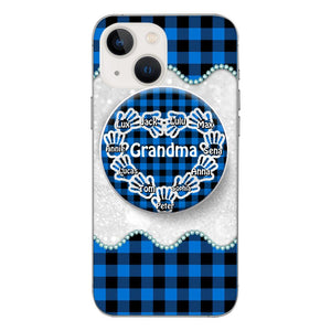 Personalized Grandma Kid Phone Case + Grip Printed 22MAR-DT31