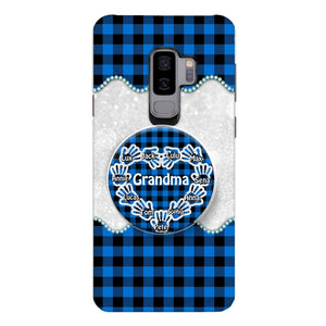 Personalized Grandma Kid Phone Case + Grip Printed 22MAR-DT31