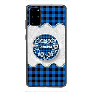 Personalized Grandma Kid Phone Case + Grip Printed 22MAR-DT31