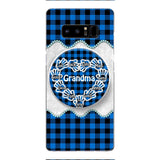 Personalized Grandma Kid Phone Case + Grip Printed 22MAR-DT31