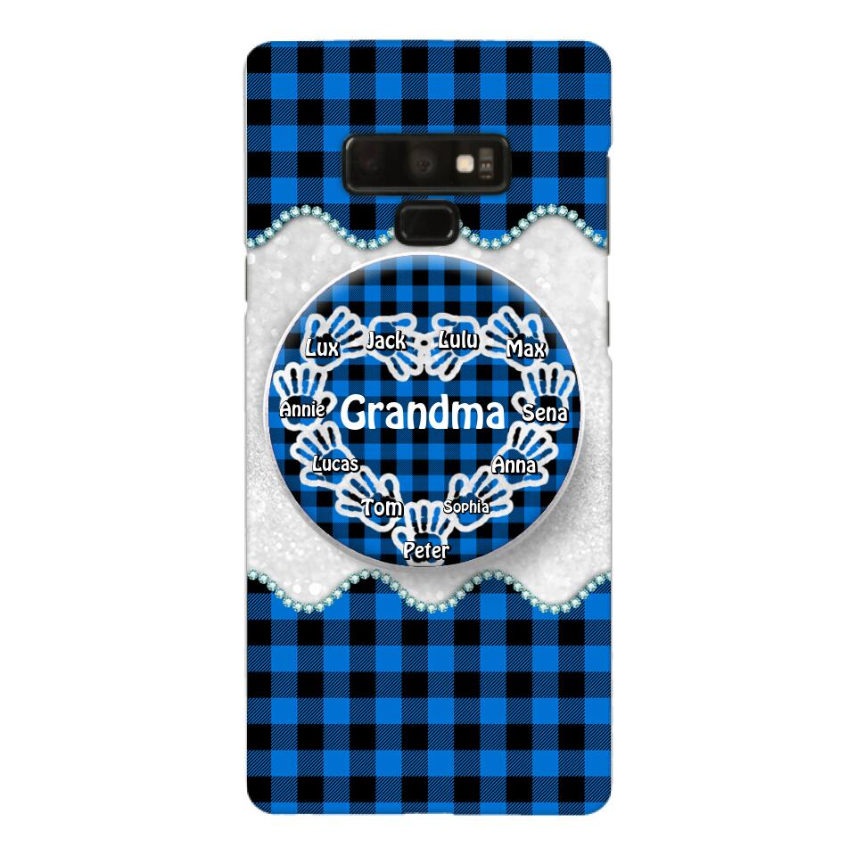 Personalized Grandma Kid Phone Case + Grip Printed 22MAR-DT31