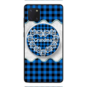 Personalized Grandma Kid Phone Case + Grip Printed 22MAR-DT31