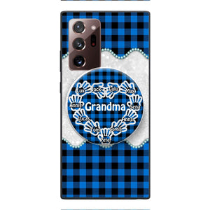 Personalized Grandma Kid Phone Case + Grip Printed 22MAR-DT31