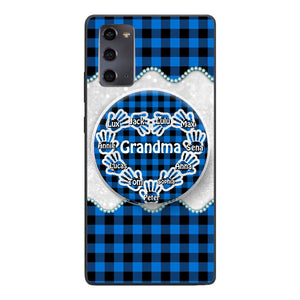 Personalized Grandma Kid Phone Case + Grip Printed 22MAR-DT31