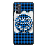 Personalized Grandma Kid Phone Case + Grip Printed 22MAR-DT31