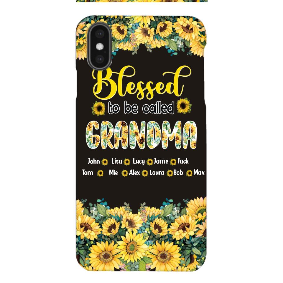 PERSONALIZED GRANDMA SUNFLOWER PHONECASE 3N 0104