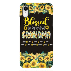 PERSONALIZED GRANDMA SUNFLOWER PHONECASE 3N 0104